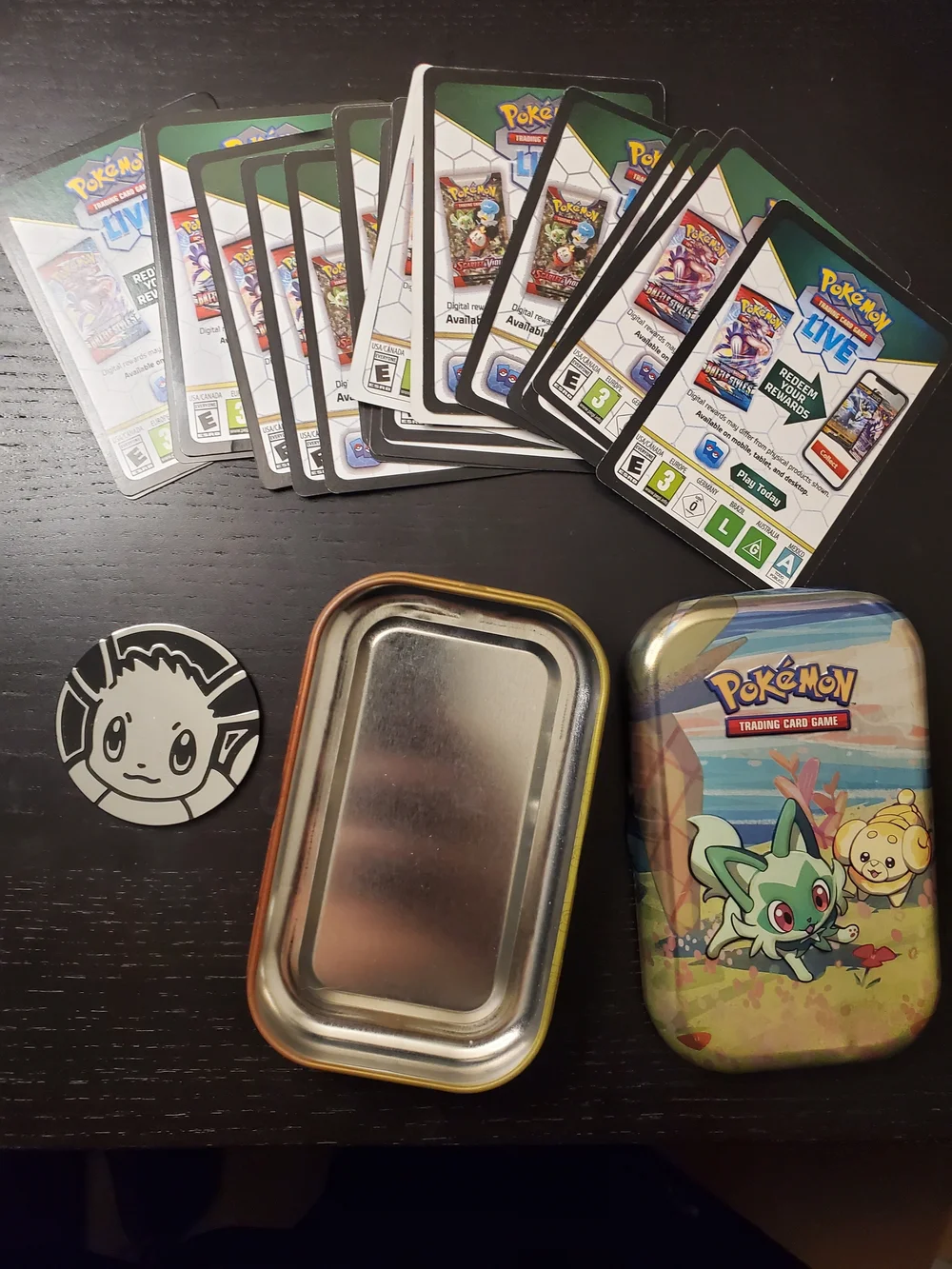 Pokemon TCG - Code Cards / Coin / Mini Tin